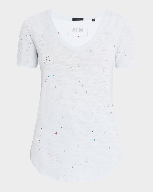 Slub Jersey Splatter Classic Short-Sleeve T
